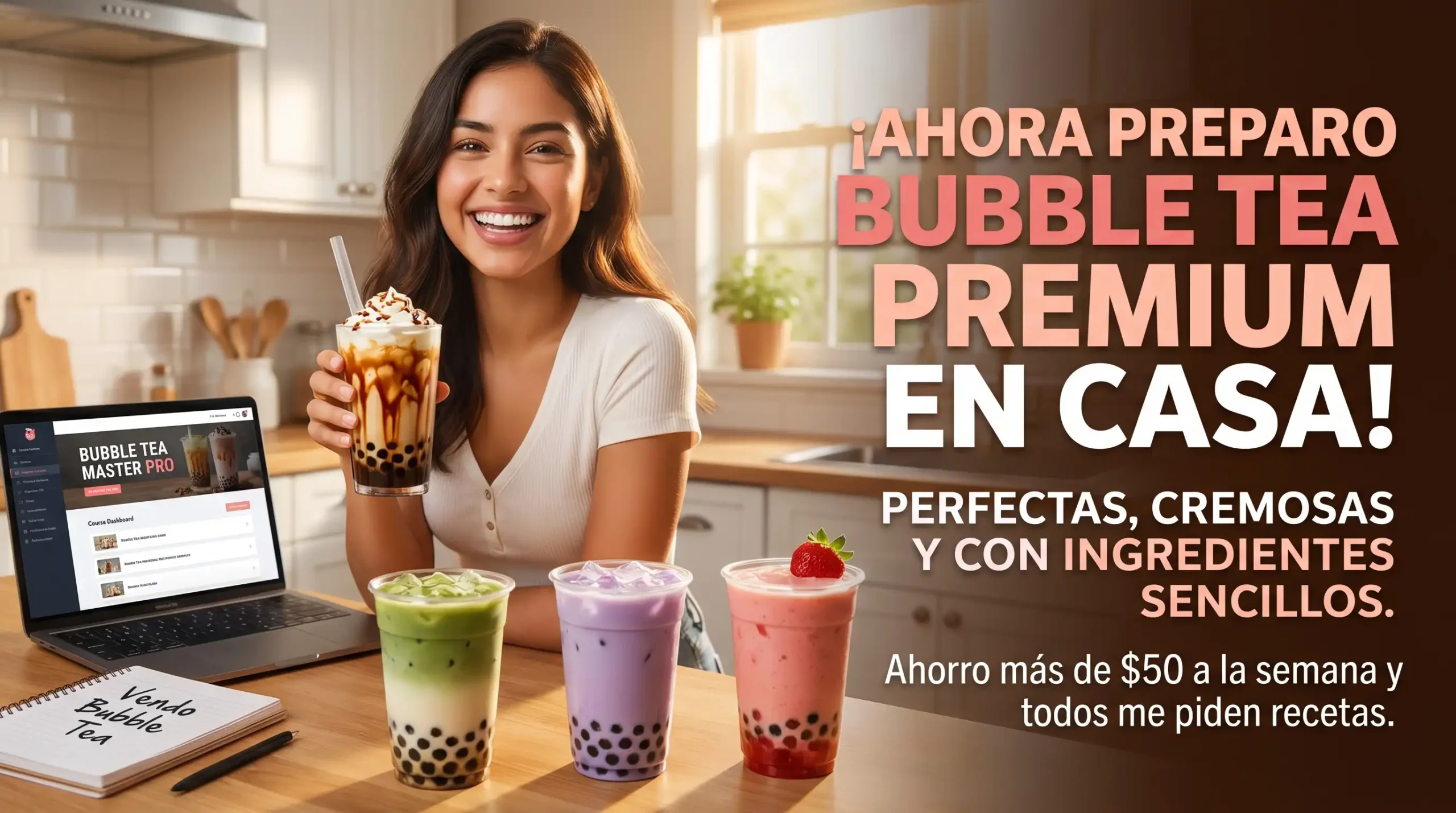 Bubble Tea Master Pro Aprende Boba, Recetas y Negocio desde Casa